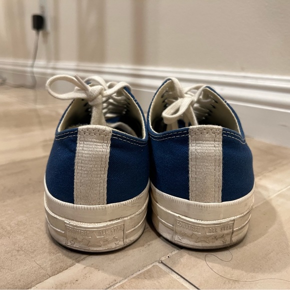 COMME DES GARÇON blue CDG converse!!! MEN’s!! SIZE 10. Worn a few times - Picture 2 of 7